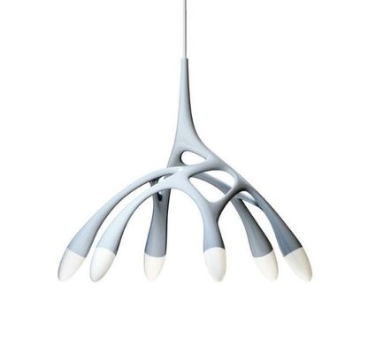 Lustre de luxe de plafond de patte d'oiseau de résine de lustre de plafond en verre de branche d'hôtel