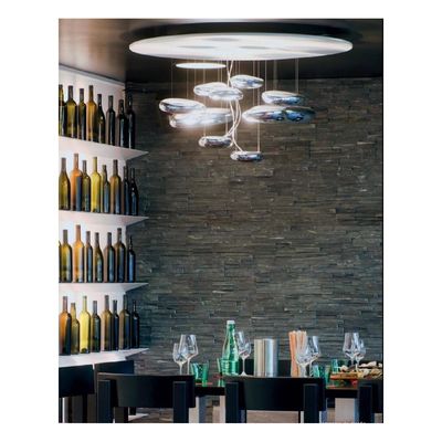 Le chrome moderne Skydro a mené des lumières de lustre avec des matériaux de l'ABS Zinc+alloy pour la décoration commerciale d'éclairage