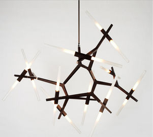 1 an a mené des lumières de lustre, appareil d'éclairage pendant moderne de lustre de garantie