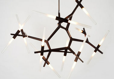 1 an a mené des lumières de lustre, appareil d'éclairage pendant moderne de lustre de garantie