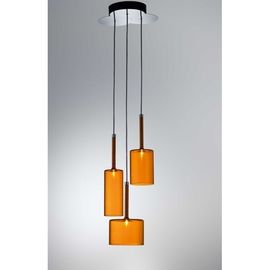 Colorez les lustres menés modernes de mode, la lampe pendante G9 de bouteille en verre