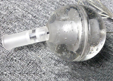 Le lustre en cristal transparent allume l'éclairage pendant mené de boule en verre
