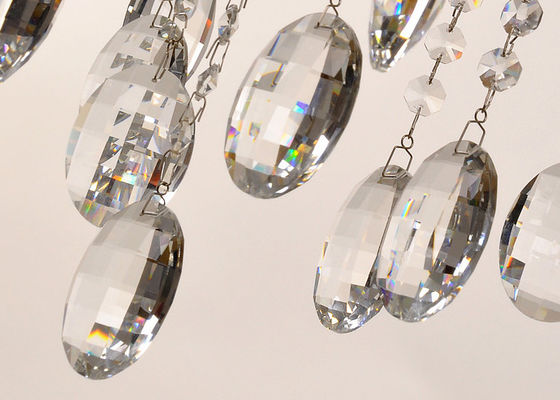 Appareils d'éclairage de lustre décoratif ambre moderne américain d'art pour la salle de conférence, six lumières