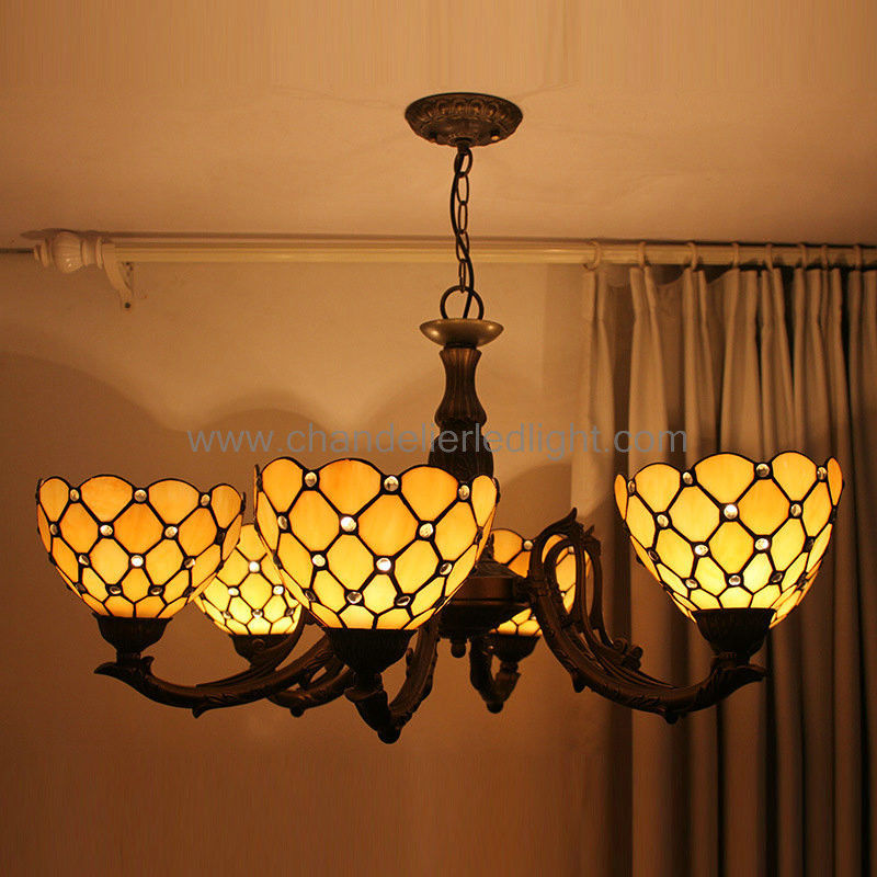 Éclairage en verre de lustre de style moderne de Tiffany d'oeuvre d'art de fer pour le restaurant islamique