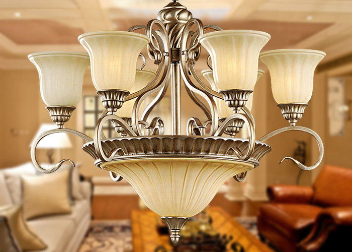 Lumière moderne européenne de luxe du lustre 9 de fer travaillé pour C.A. à la maison 110 de la décoration 900W - 240V